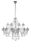 CAPITAN Chrom / kryształ 18xE14 Żyrandol 