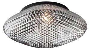 LINARES Szary przydymiony E27 IP44 Lampa sufitowa łazienkowa Luces Exclusivas LE42440