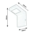 Kinkiet zewnętrzny Lima Czarny mat LED 9W 3000K IP44 Rabalux 7925  5998250379258 noxbox lampynox www.lampynox.pl 4.jpg