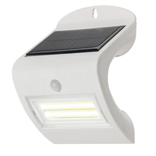 Kinkiet zewnętrzny Opava Biały LED 2W Zasilanie solarne 4000K Czujnik ruchu IP44 Rabalux 7970  5998250379708 noxbox lampynox www.lampynox.pl 1.jpg
