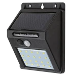 Ostrava Czarna LED 1,3W Zasilanie solarne 4000K Czujnik ruchu IP44 Kinkiet zewnętrzny Rabalux 7880