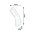 Kinkiet zewnętrzny Saldus Czarny mat LED 9W 3000K IP44 Rabalux 7910  5998250379104 noxbox lampynox www.lampynox.pl 4.jpg