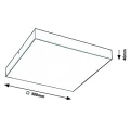 Plafon zewnętrzny Tartu Biała LED szer. 30cm. 24W IP44 Barwa światła zmienna Rabalux 7896  5998250378961 noxbox lampynox www.lampynox.pl 6.jpg