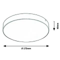 Plafon zewnętrzny Tartu Czarna LED śr. 17,5cm. 18W IP44 Barwa światła zmienna Rabalux 7897  5998250378978 noxbox lampynox www.lampynox.pl 7.jpg