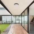 Plafon zewnętrzny Tartu Czarna LED śr. 30cm. 24W IP44 Barwa światła zmienna Rabalux 7898  5998250378985 noxbox lampynox www.lampynox.pl 5.jpg