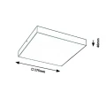 Plafon zewnętrzny Tartu Czarna LED szer. 17,5cm. 18W IP44 Barwa światła zmienna Rabalux 7899  5998250378992 noxbox lampynox www.lampynox.pl 4.jpg
