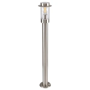 Warsaw Chrom satyna wys. 80cm. E27 IP44 Lampa ogrodowa stojąca Rabalux 7840