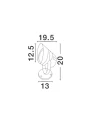 Reflektor ogrodowy TUCUPITA Szary LED 18W 3000K IP65 Luces Exclusivas LE71459 noxbox lampynox www.lampynox.pl