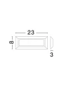 Lampa schodowa, elewacyjna TERRASSA Szary LED 4W 3000K IP54 Luces Exclusivas LE71434 noxbox lampynox www.lampynox.pl