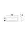 Lampa schodowa, elewacyjna TERRASSA Szary LED 6W 3000-4000K IP54 Luces Exclusivas LE71435 noxbox lampynox www.lampynox.pl