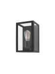 PENAFLOR Czrny E27 IP54 Kinkiet zewnętrzny Luces Exclusivas LE71350