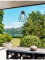 Lampa zewnętrzna wisząca PICHANAL Czarny E27 IP54 Luces Exclusivas LE71353 noxbox lampynox www.lampynox.pl