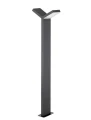Lampa ogrodowa stojąca NECOCHEA Szara LED wys. 80cm. 6W 3000K IP54 Luces Exclusivas LE71344 noxbox lampynox www.lampynox.pl