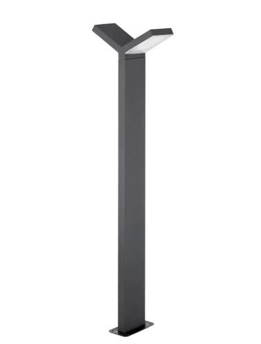 Lampa ogrodowa stojąca NECOCHEA Szara LED wys. 80cm. 6W 3000K IP54 Luces Exclusivas LE71344 noxbox lampynox www.lampynox.pl