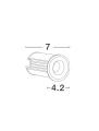 Lampa wpuszczana zewnętrzna MAZARRON LED 1W 3000K IP67 Luces Exclusivas LE61594 noxbox lampynox www.lampynox.pl