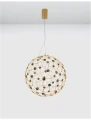 Lampa wisząca ALTA Złota śr. 40 cm 21,6W 3000K Luces Exclusivas LE41321 noxbox lampynox www.lampynox.pl