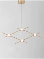 Lampa wisząca AZUL Złota 9,6W 3000K Luces Exclusivas LE41329 noxbox lampynox www.lampynox.pl