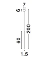 Lampa wisząca BUGA Czarna 5W 3000K Luces Exclusivas LE41355 noxbox lampynox www.lampynox.pl