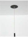 Lampa wisząca BUGA Czarna wys. 300 cm 20W 3000K Luces Exclusivas LE41359 noxbox lampynox www.lampynox.pl