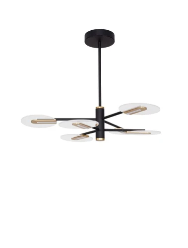 Lampa wisząca CEJA Czarna/Złota 42W 3000K Luces Exclusivas LE41375 noxbox lampynox www.lampynox.pl