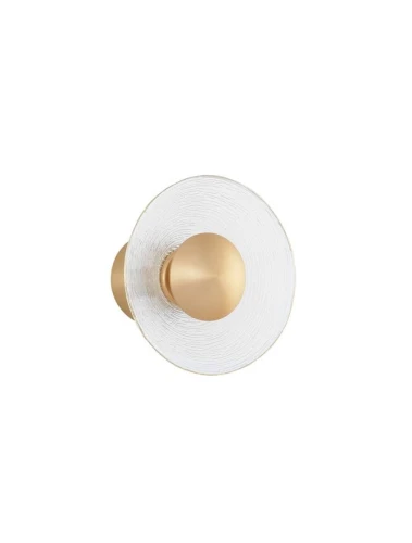 Kinkiet ścienny CORO śr. 20 cm Złoty mosiądz 8W 3000K Luces Exclusivas LE41380 noxbox lampynox www.lampynox.pl