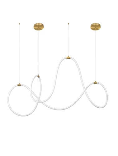 Lampa wisząca DEAN Złota 57W 3000K Luces Exclusivas LE41385 noxbox lampynox www.lampynox.pl