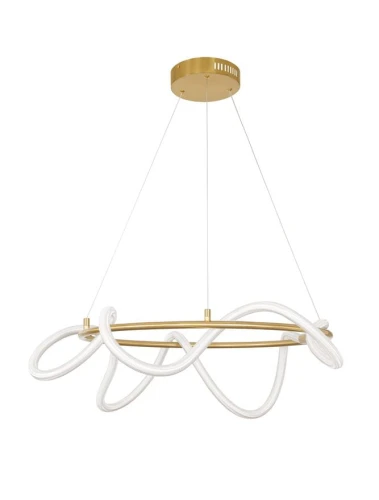 Lampa wisząca DEAN Złota 34W 3000K Luces Exclusivas LE41386 noxbox lampynox www.lampynox.pl