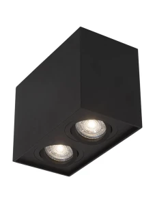 CHIVACOA Czarny szer. 18cm. 2xGU10 Downlight regulowany Luces Exclusivas LE61450
