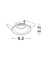 Oczko sufitowe CABUDARE Biały GU10 Luces Exclusivas LE61412 noxbox lampynox www.lampynox.pl