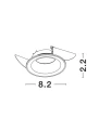 Oczko sufitowe CALABOZO Biały GU10 Luces Exclusivas LE61413 noxbox lampynox www.lampynox.pl