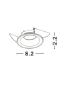 Oczko sufitowe CANTAURA Biały GU10 Luces Exclusivas LE61414 noxbox lampynox www.lampynox.pl