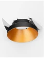 Oczko sufitowe CANTAURA Czarny | Złoty GU10 Luces Exclusivas LE61418 noxbox lampynox www.lampynox.pl