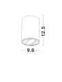 Downlight regulowany CARRIZAL Biały śr. 9,6cm. GU10 Luces Exclusivas LE61427 noxbox lampynox www.lampynox.pl