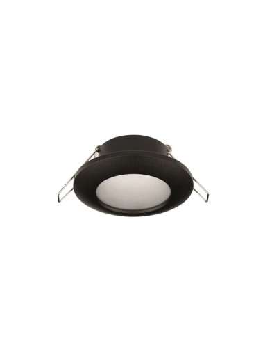 Oczko sufitowe AYACUCHO Czarny GU10 IP44 Luces Exclusivas LE61390 noxbox lampynox www.lampynox.pl