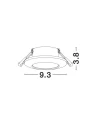 Oczko sufitowe AYACUCHO Czarny GU10 IP44 Luces Exclusivas LE61390 noxbox lampynox www.lampynox.pl