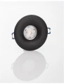 Oczko sufitowe BENIDORM Czarny GU10 Luces Exclusivas LE61403 noxbox lampynox www.lampynox.pl