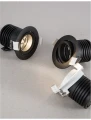 Oczko sufitowe regulowane THARSIS Czarny śr.6cm. LED 2W 3000K Luces Exclusivas LE61332 noxbox lampynox www.lampynox.pl