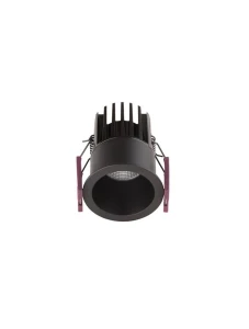 TURMERO Czarny LED 7W 3000K IP32 Oczko sufitowe łazienkowe Luces Exclusivas LE61339