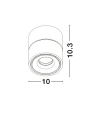 Spot ALBACETE Biały LED COB 13W CRI90 3000K Luces Exclusivas LE61361 noxbox lampynox www.lampynox.pl