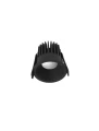 Oczko sufitowe łazienkowe TERCERO Czarny LED 9W 3000K IP42 Luces Exclusivas LE61326 noxbox lampynox www.lampynox.pl
