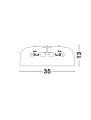Lampa sufitowa GUIGUE Złoty 2xE27 Luces Exclusivas LE99321 noxbox lampynox www.lampynox.pl
