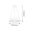 Lampa wisząca Adeline Biały mat śr. 45cm. LED 26W 4000K Rabalux 2509  5998250325095 noxbox lampynox www.lampynox.pl 5.jpg