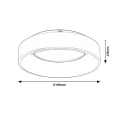 Lampa sufitowa z pilotem Adeline Popielaty śr. 45cm. LED 24W 3000-6000K Rabalux 3928  5998250339283 noxbox lampynox www.lampynox.pl 4.jpg