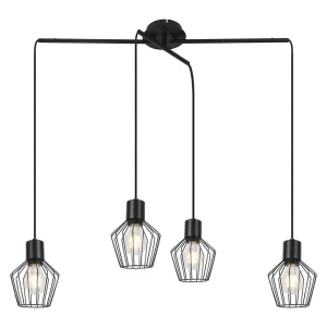 Belano Czarny 4xE27 Lampa wisząca pająk Rabalux 3540
