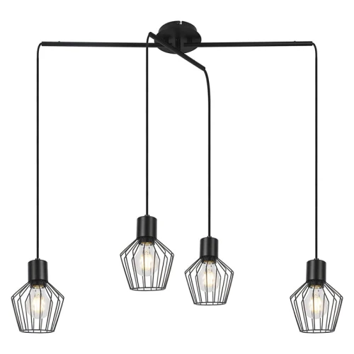 Lampa wisząca pająk Belano Czarny 4xE27 Rabalux 3540  5998250335407 noxbox lampynox www.lampynox.pl 1.jpg