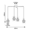 Lampa wisząca pająk Belano Czarny 4xE27 Rabalux 3540  5998250335407 noxbox lampynox www.lampynox.pl 3.jpg
