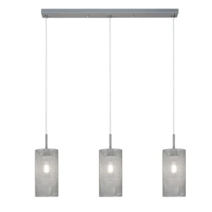 Callia Popielaty 3xE14 Lampa wisząca Rabalux 3019