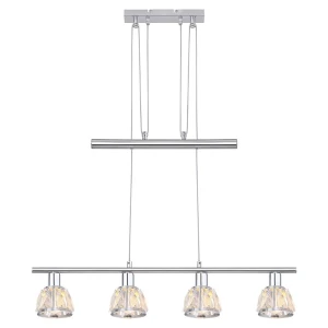 Calypso Chrom 4xE14 Regulowana wysokość Lampa wisząca Rabalux 5319