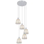 Calypso Chrom 5xE14 Lampa wisząca Rabalux 5321