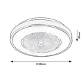 Plafon Dafina Złoty śr. 39cm. LED 24W 3000K Gwiaździsty efekt Rabalux 4000  5998250340005 noxbox lampynox www.lampynox.pl 3.jpg